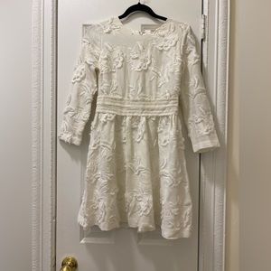 White Club Monaco Long Sleeve Mini Dress